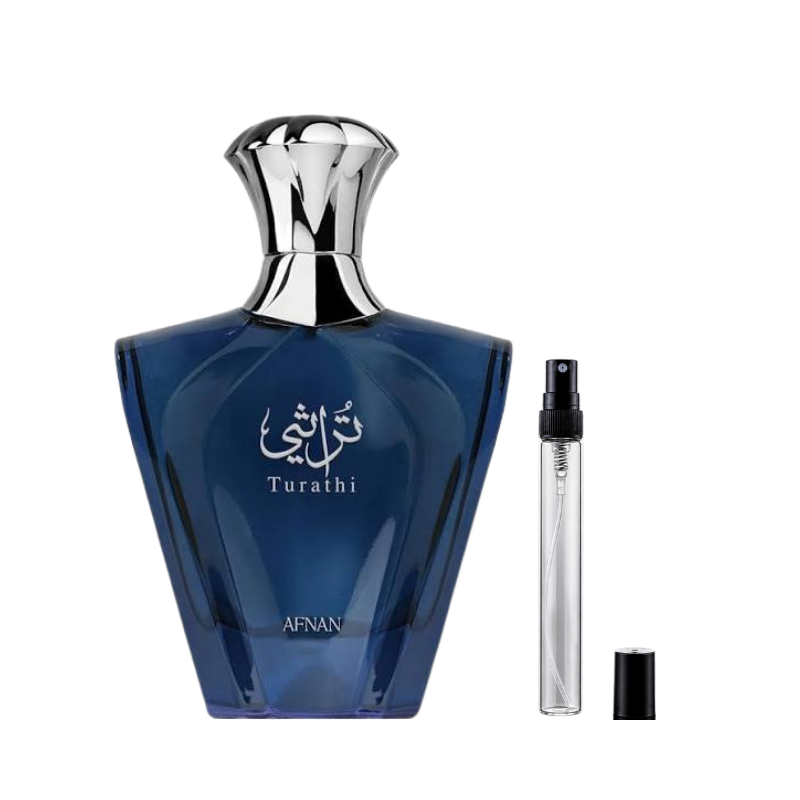 Afnan Turathi Blue Eau de Parfum decants available at The Perfume Savor