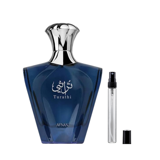 Afnan Turathi Blue Eau de Parfum decants available at The Perfume Savor
