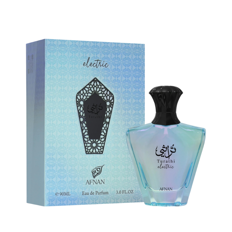 Afnan Turathi Electric Eau de Parfum 90ml full bottle available at The Perfume Savor
