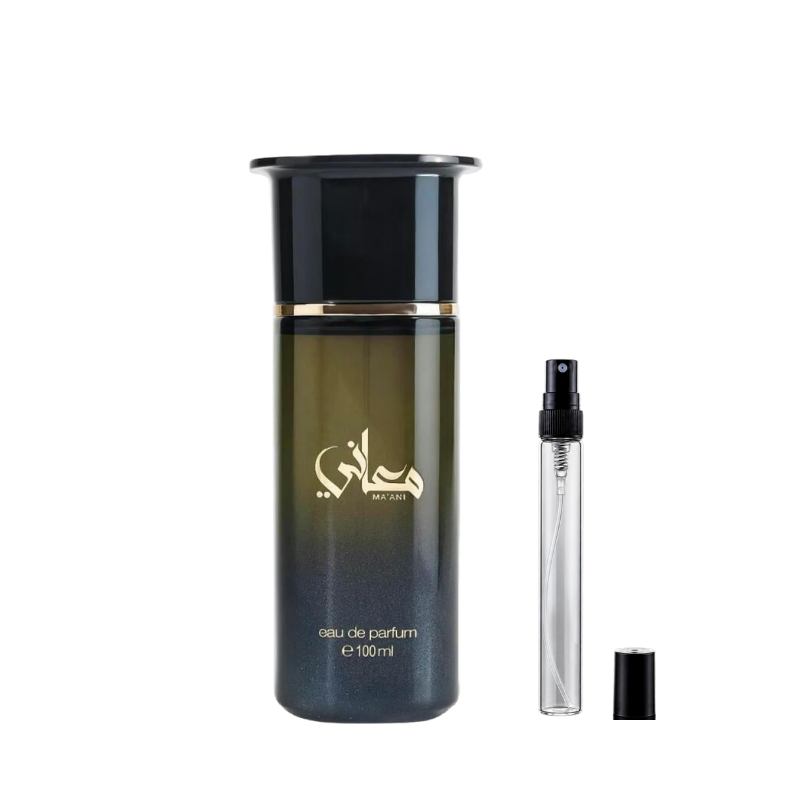 Ahmed Al Maghribi Maani Eau de Parfum Decants available at The Perfume Savor