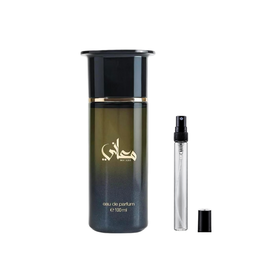 Ahmed Al Maghribi Maani Eau de Parfum Decants available at The Perfume Savor