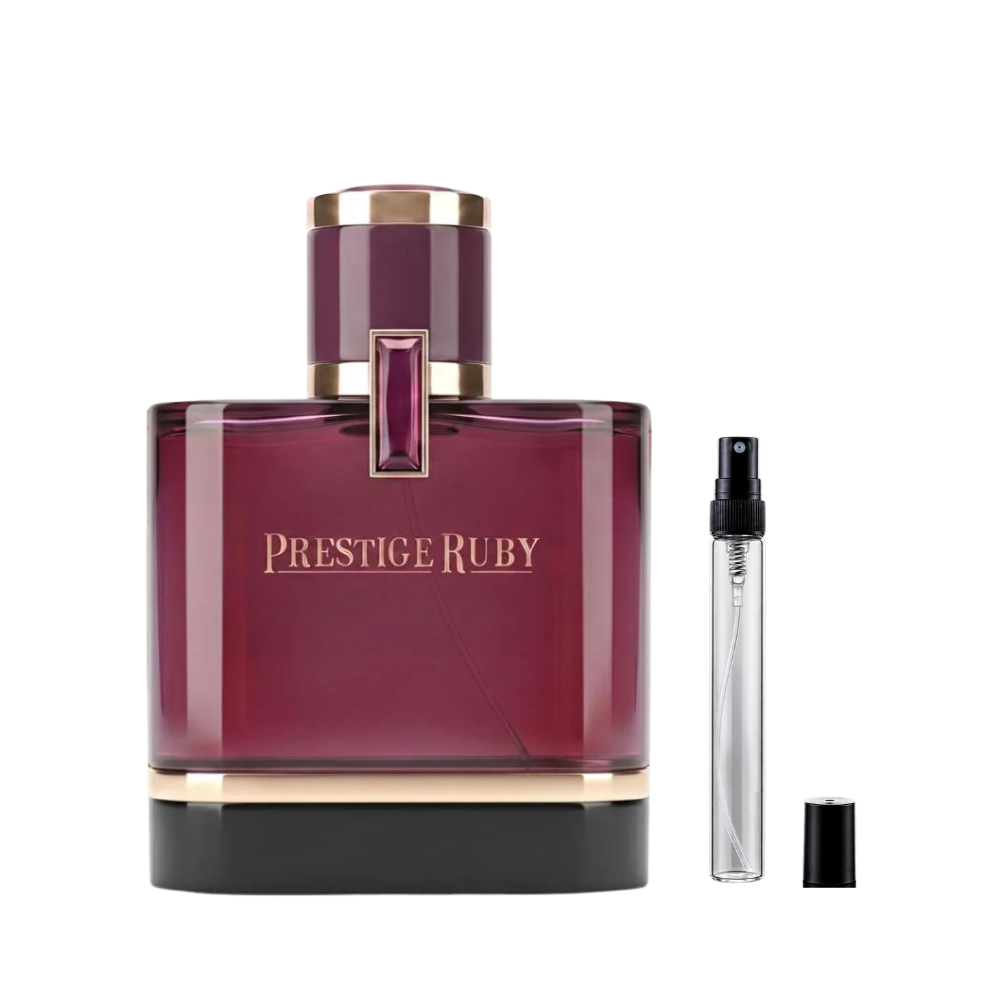 Al Majed Oud Prestige Ruby Eau de Parfum decant bottles available at The Perfume Savor