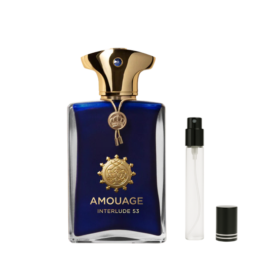 Amouage Interlude 53 Man Extrait de Parfum Decants available at The Perfume Savor