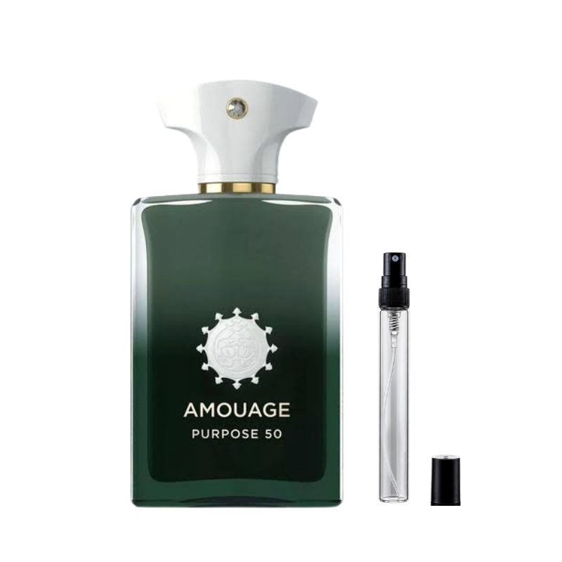 Amouage Purpose 50 Extrait de parfum decant sample bottle available at The Perfume Savor