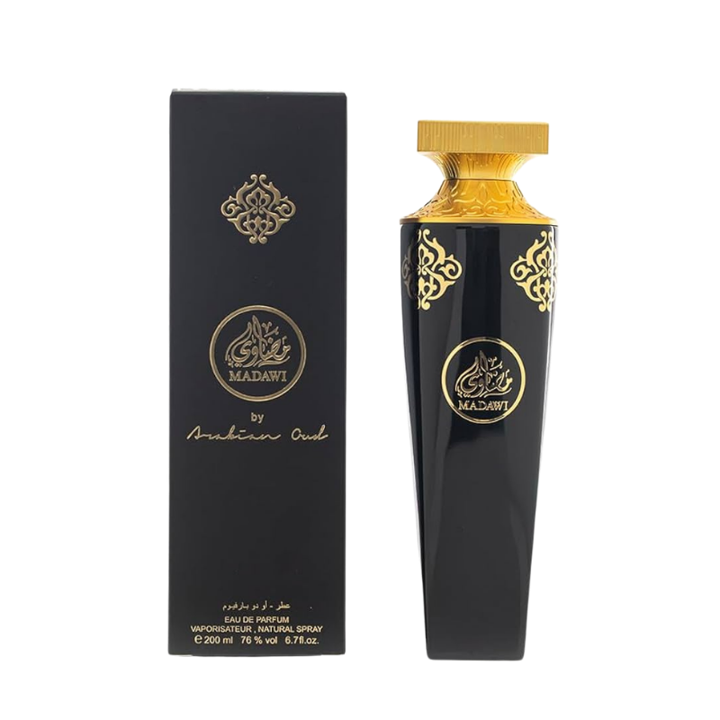 Arabian Oud Madawi Eau de Parfum 200ml bottle available at The Perfume Savor