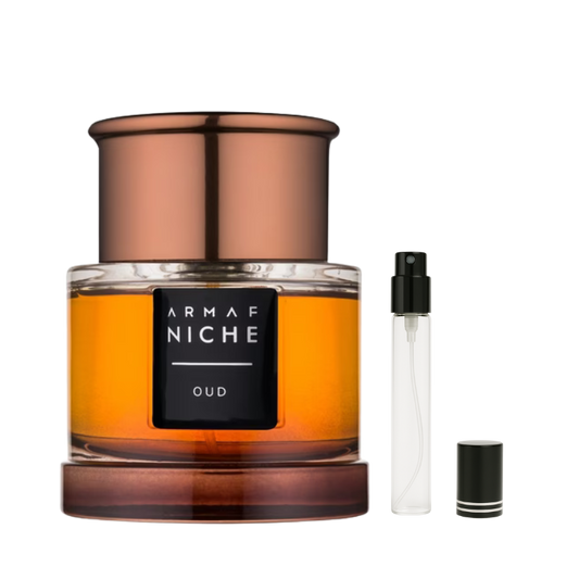 Armaf Niche Oud Eau de Parfum Decants available at The Perfume Savor