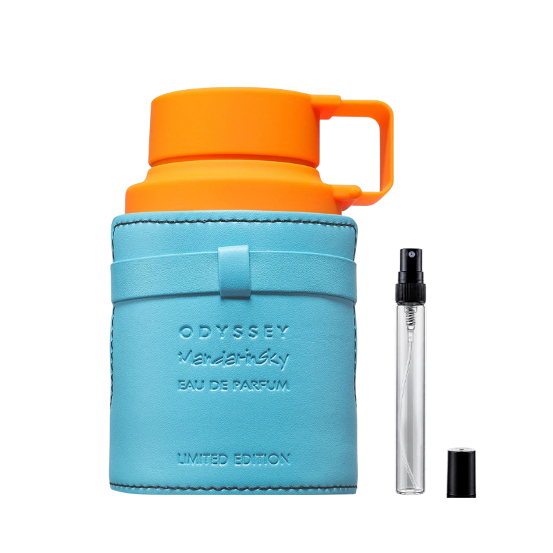 Armaf Odyssey Mandarin Sky Eau de Parfum decants available at The Perfume Savor