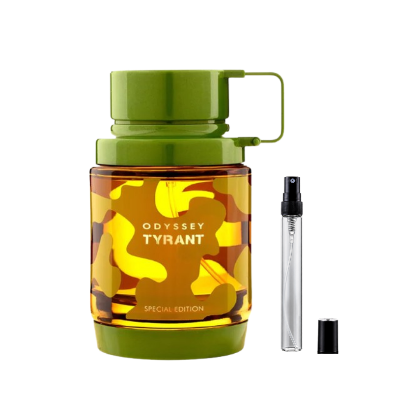 Armaf Odyssey Tyrant Special Edition Eau de Parfum decants available at The Perfume Savor
