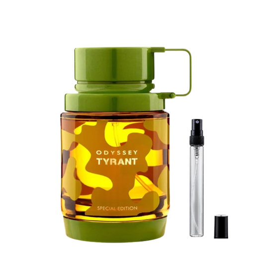 Armaf Odyssey Tyrant Special Edition Eau de Parfum decants available at The Perfume Savor