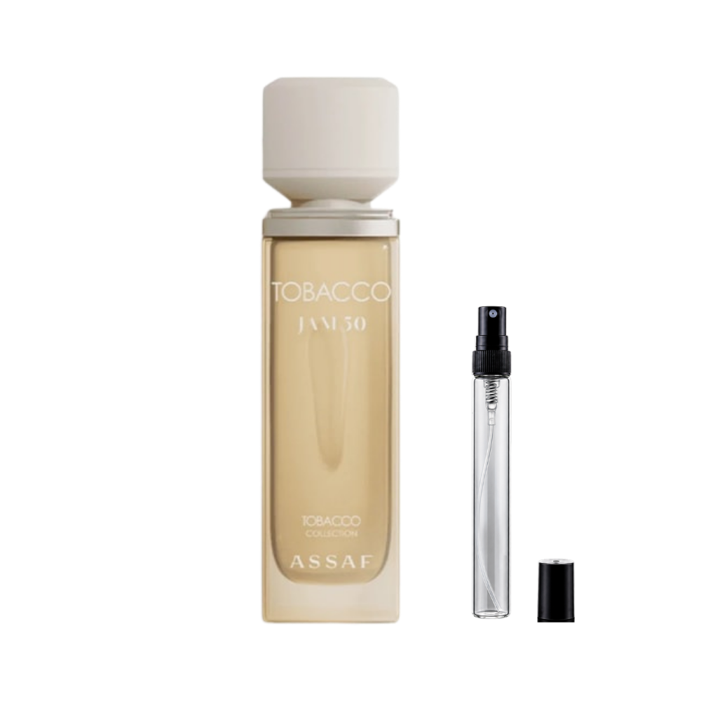 Assaf Tobacco Jam 50 Eau de Parfum decant bottles available at The Perfume Savor