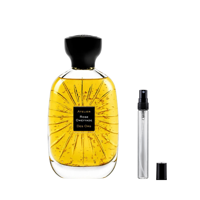 Atelier des Ors Rose Omeyyade Eau de Parfum decants available at The Perfume Savor