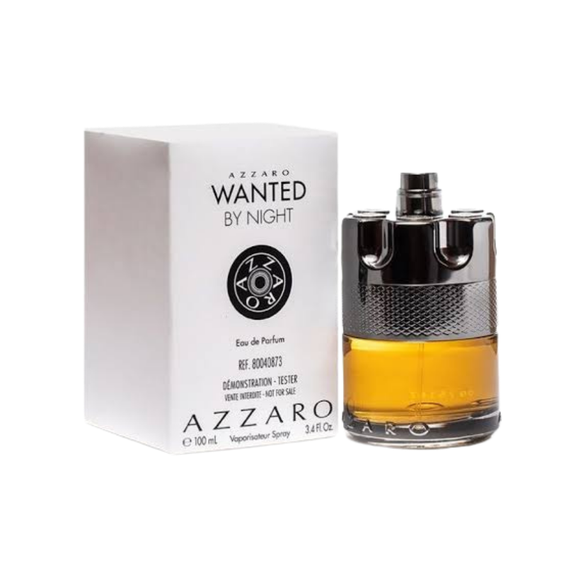 Azzaro Wanted by Night Eau de Parfum 100ml Tester bottle available at The Perfume Savor