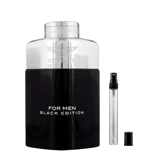 Bentley For Men Black Edition Eau de Parfum decants available at The Perfume Savor