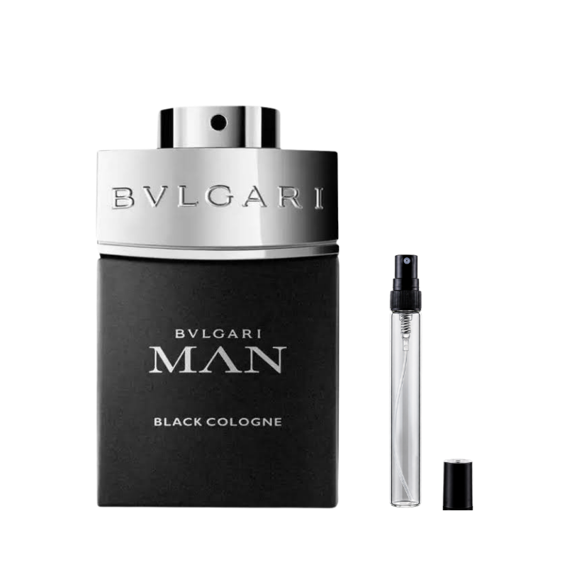 Bvlgari Man Black Cologne Eau de Toilette decants available at The Perfume Savor