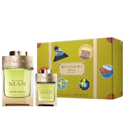 Bvlgari Man Wood Neroli EDP 2 Pcs Gift Set available at The Perfume Savor