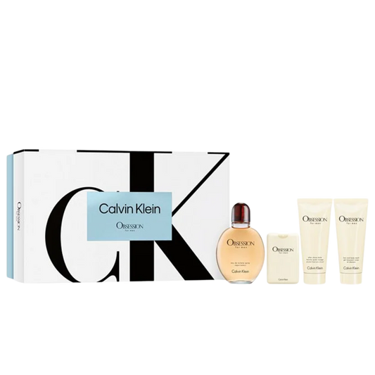Calvin Klein Obsession for Men EDT 125ml Travel Spray 20ml Shave Balm 100ml Body Wash 100ml Gift Set available at The Perfume Savor