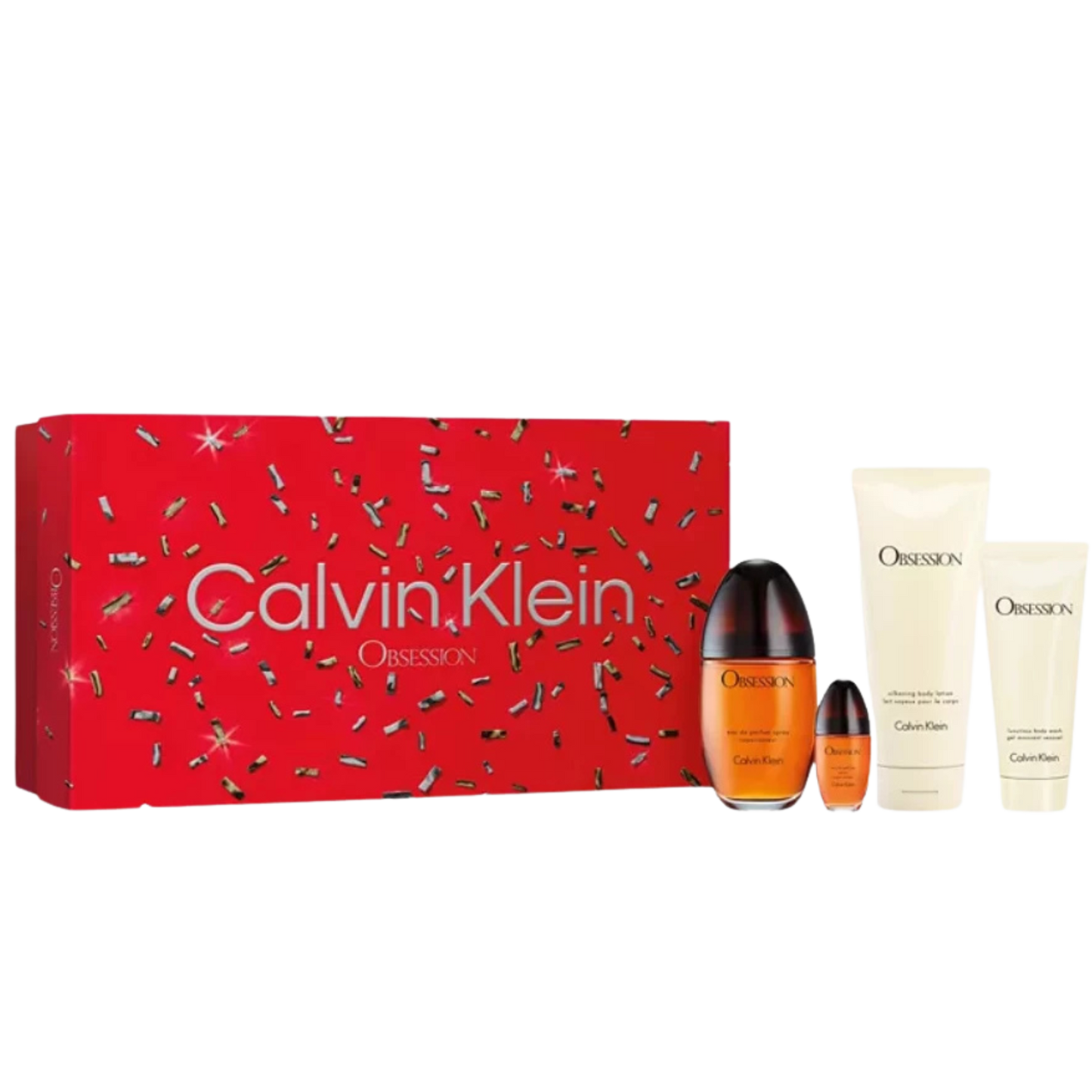 Calvin Klein Obsession Women EDP 100ml Travel Spray 15ml Body Lotion 200ml Body Wash 100ml Gift Set available at The Perfume Savor