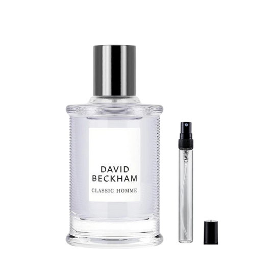 David Beckham Classic Homme Eau de Toilette decant bottles available at The Perfume Savor