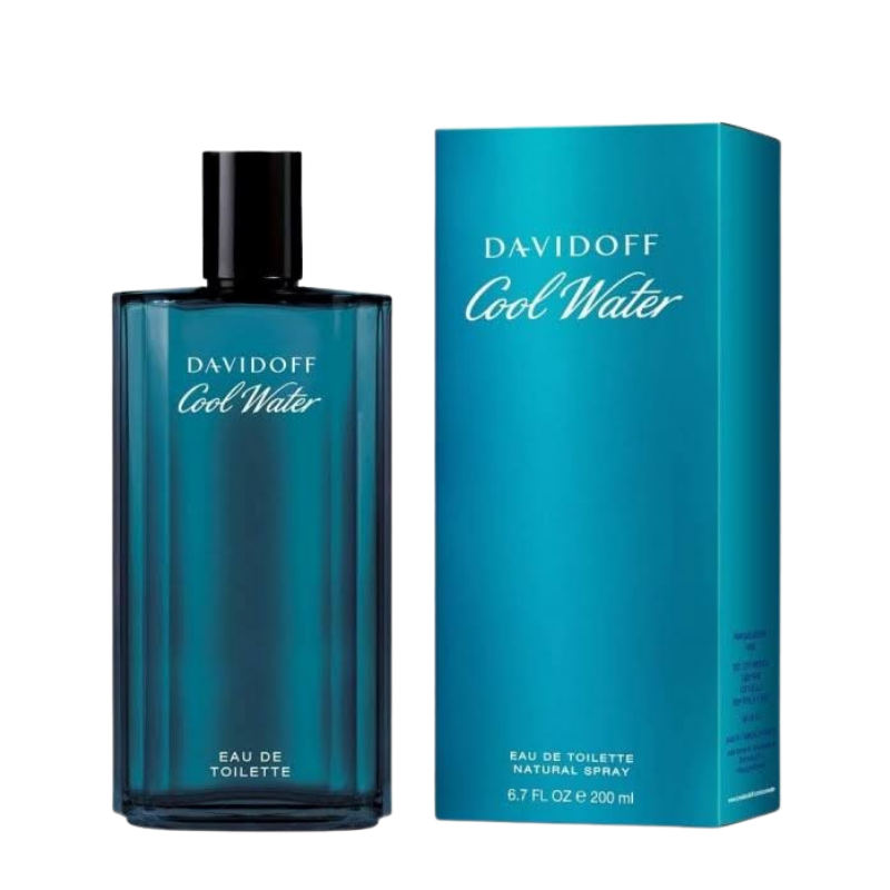 Davidoff Cool Water Eau de Toilette 200ml bottle available at The Perfume Savor