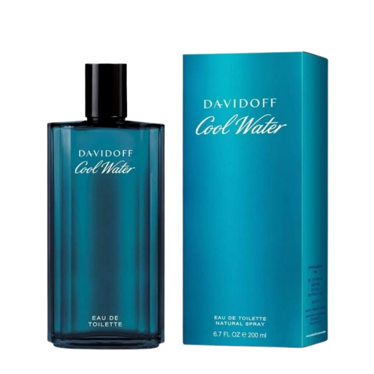 Davidoff Cool Water Eau de Toilette 200ml bottle available at The Perfume Savor