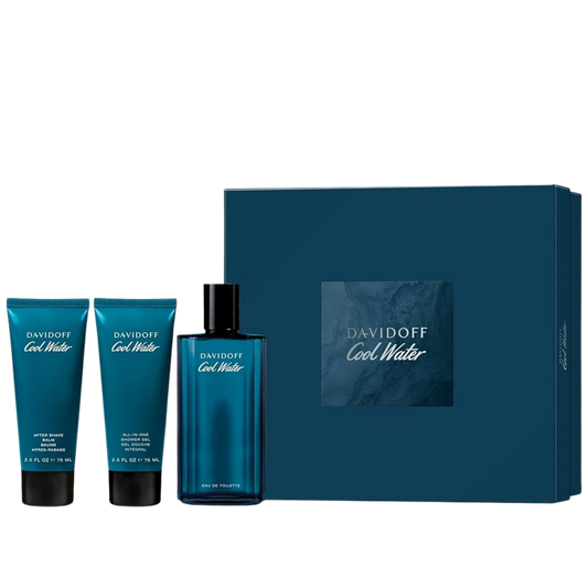 Davidoff Cool Water Men EDT 125ml Shower Gel 75ml Shave Balm 75ml Gift Set available at The Perfume Savor