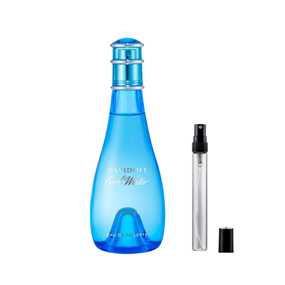 Davidoff Cool Water Women Eau de Toilette decant bottles available at The Perfume Savor

