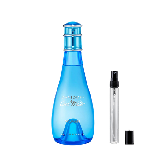 Davidoff Cool Water Women Eau de Toilette decant bottles available at The Perfume Savor

