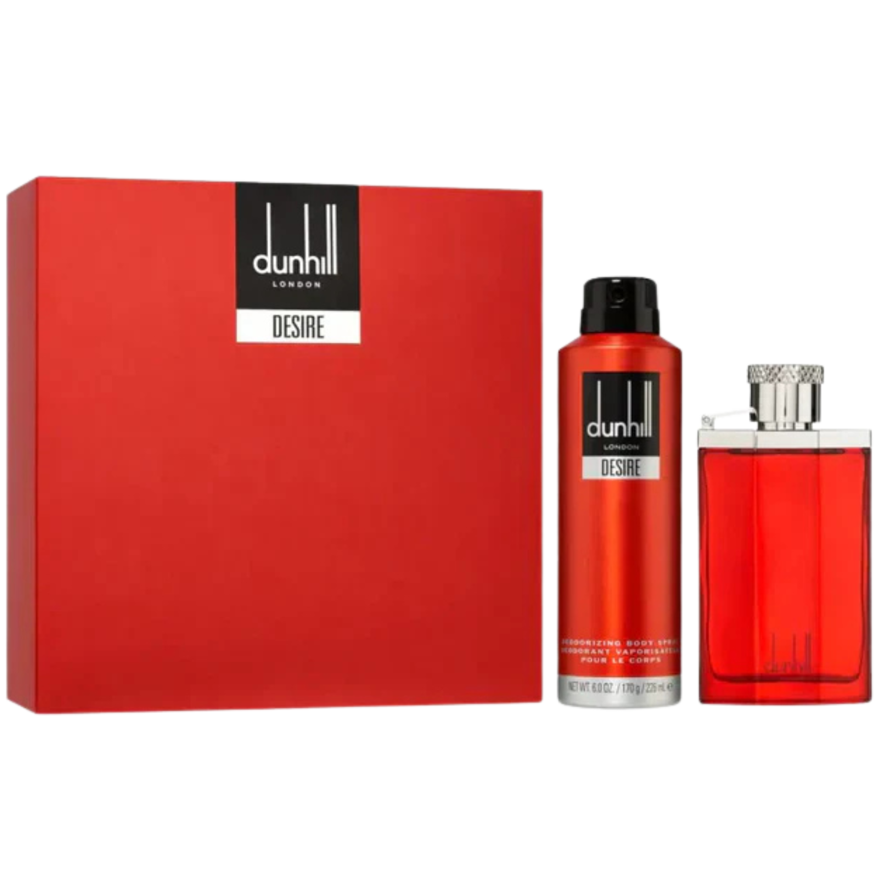 Dunhill Desire Red EDT 100ml Body Spray 170ml Gift Set available at The Perfume Savor