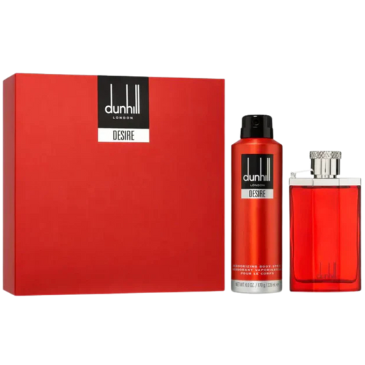 Dunhill Desire Red EDT 100ml Body Spray 170ml Gift Set available at The Perfume Savor