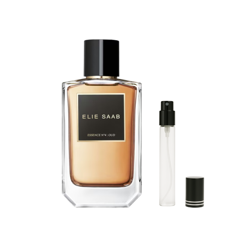 Elie Saab Essence No. 4 Oud Decants available at The Perfume Savor