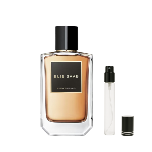 Elie Saab Essence No. 4 Oud Decants available at The Perfume Savor
