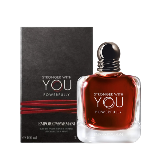Emporio Armani Stronger With You Powerfully Eau de Parfum 100ml full bottle available at The Perfume Savor