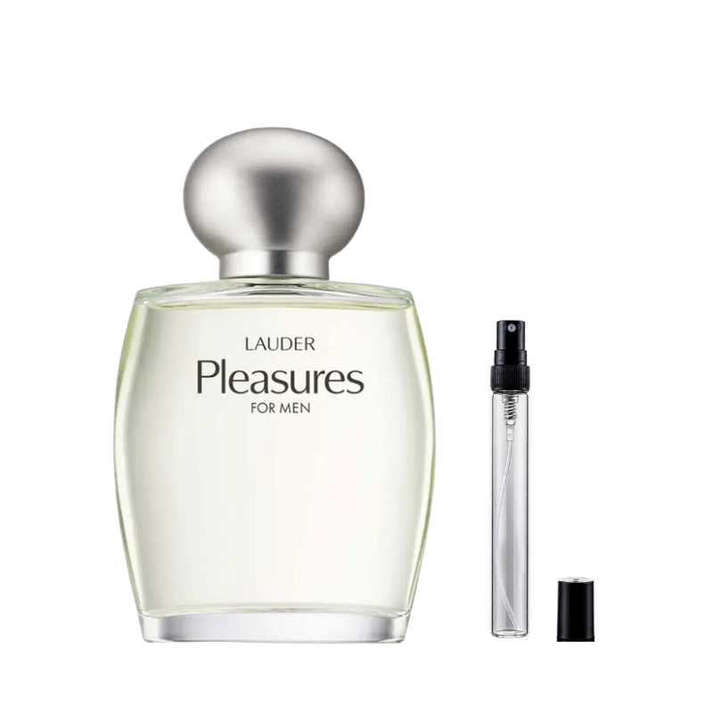 Estee Lauder Pleasures For Men decants available at The Perfume Savor