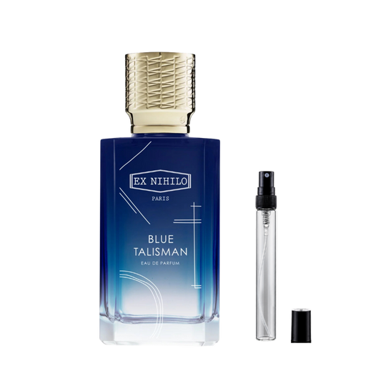 Ex Nihilo Blue Talisman Eau de Parfum decant bottles available at The Perfume Savor