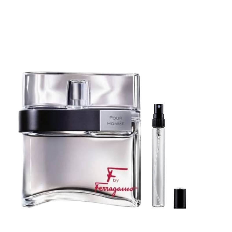 F by Ferragamo Pour Homme Eau de Toilette decant bottles available at The Perfume Savor