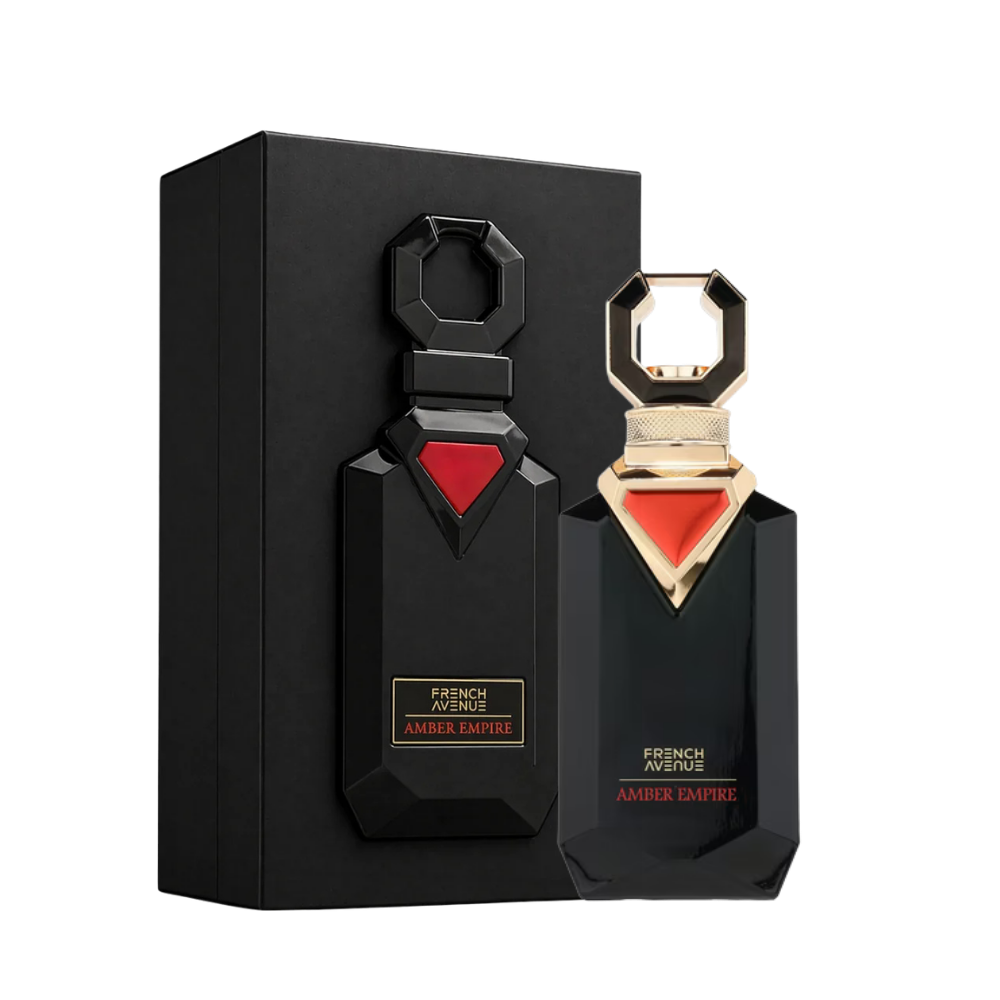 French Avenue Amber Empire Eau de Parfum 100ml full bottle available at The Perfume Savor