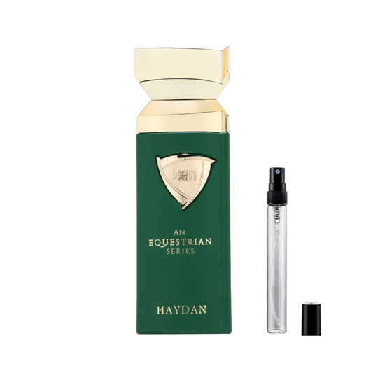 French Avenue An Equestrian Series Haydan Eau de Parfum decants available at The Perfume Savor
