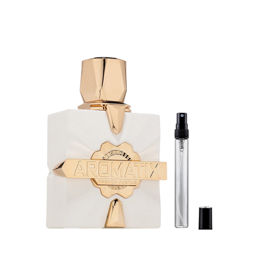 French Avenue Platine Blanc Aromatix X Eau de Parfum decant bottles available at The Perfume Savor