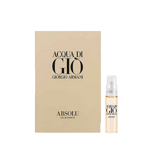 Giorgio Armani Acqua Di Gio Absolu Eau de Parfum 1.2ml official sample vial available at The Perfume Savor