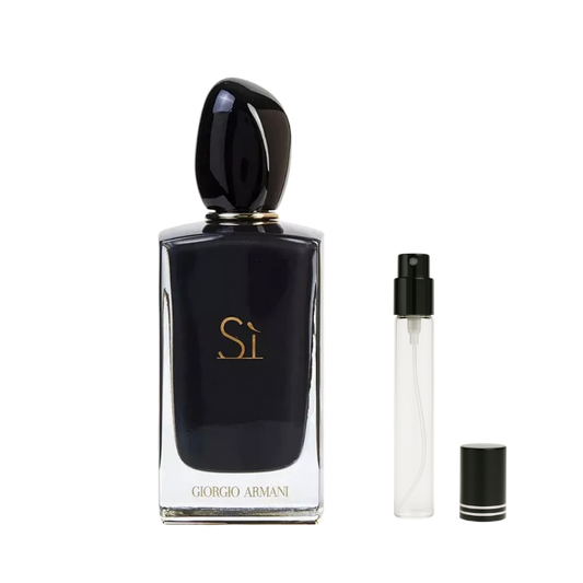 Giorgio Armani Si Eau de Parfum Intense Decants available at The Perfume Savor