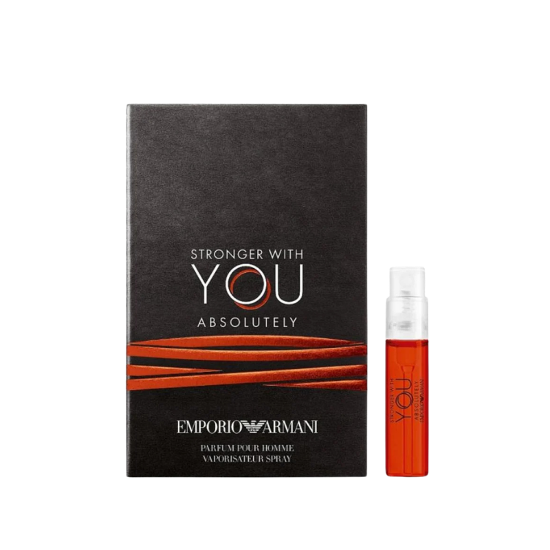 Giorgio Armani Stronger With You Absolutely Eau de Parfum 1.2ml official sample vial available at The Perfume Savor