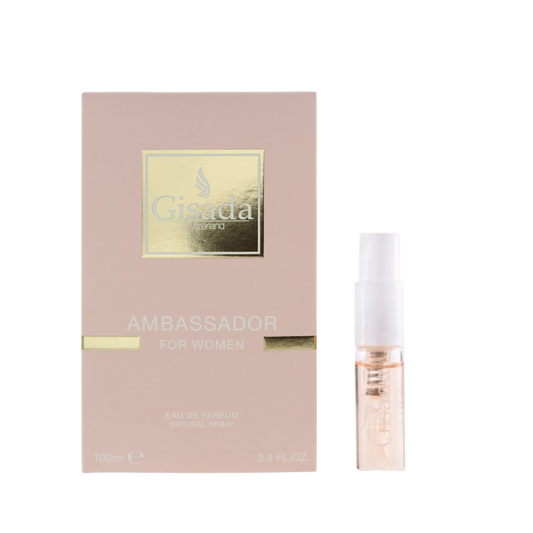 Gisada Ambassador Women EDP 1.5ml Sample Vial available at The Perfume Savor