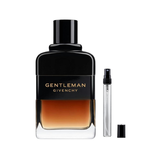 Givenchy Gentleman Reserve Privée Eau de Parfum decant bottles available at The Perfume Savor