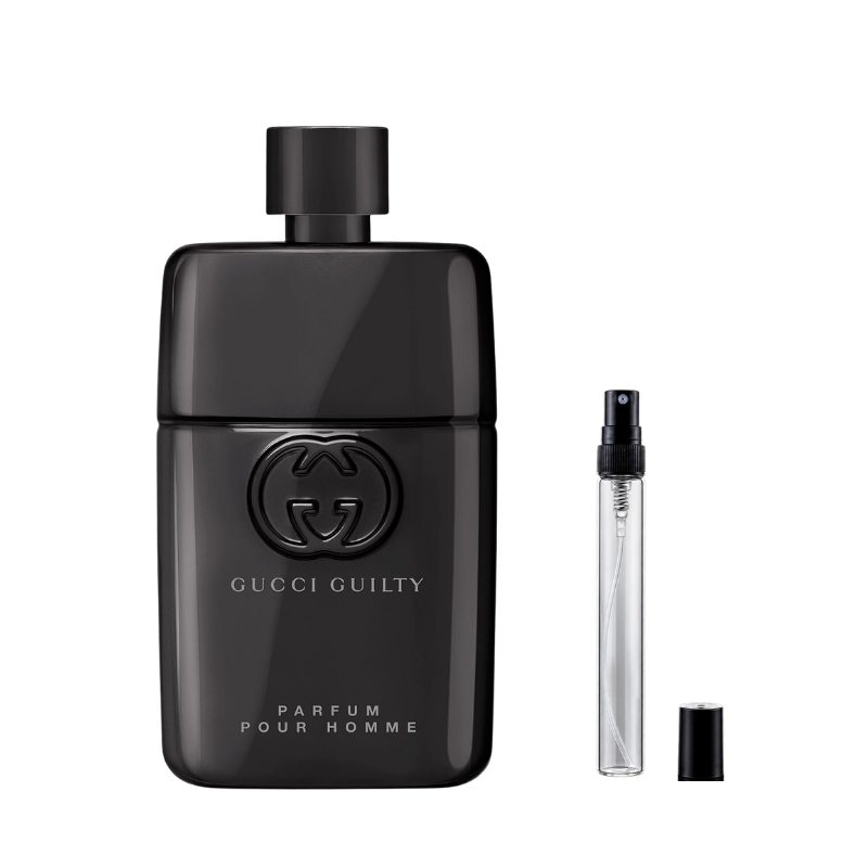 Gucci Guilty Pour Homme Parfum decants available at The Perfume Savor