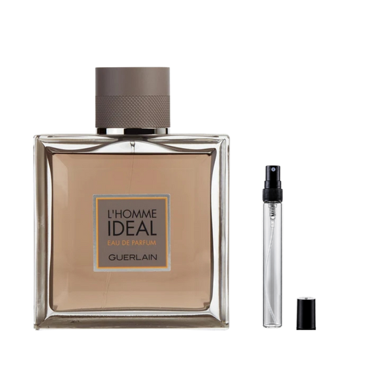 Guerlain L'Homme Ideal Eau de Parfum sample decants available at The Perfume Savor