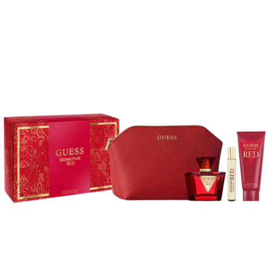 Guess Seductive Red Women EDT 75ml Travel Spray 15ml Body Lotion 100ml Gift Set available at The Perfume Savor