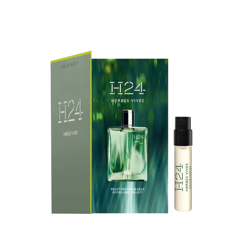 Hermes H24 Herbes Vives Eau de Parfum 2ml official sample vial available at The Perfume Savor