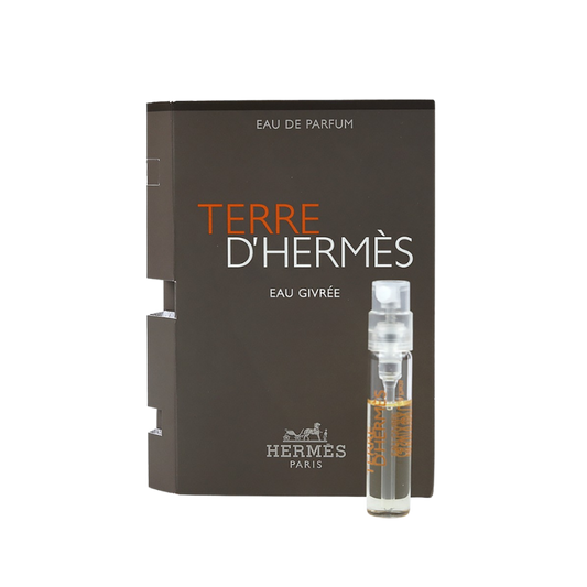 Hermes Terre d'Hermes Eau Givree Eau de Parfum 2ml official sample vial available at The Perfume Savor
