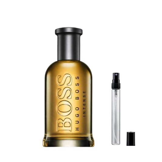 Hugo Boss Bottled Intense Eau de Parfum decants available at The Perfume Savor