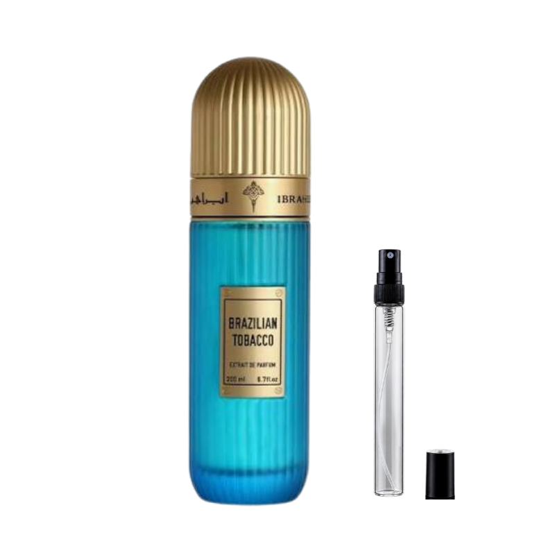 Ibraheem AlQurashi Brazilian Tobacco Extrait de Parfum Decants available at The Perfume Savor